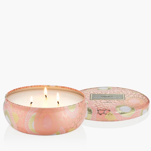 NEW Voluspa KALAHARI WATERMELON 3 Wick Tin Candle - Picture 4 of 9